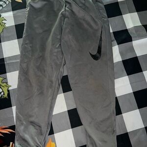 Nike Therma-Fit Gray Pants with Black Logo